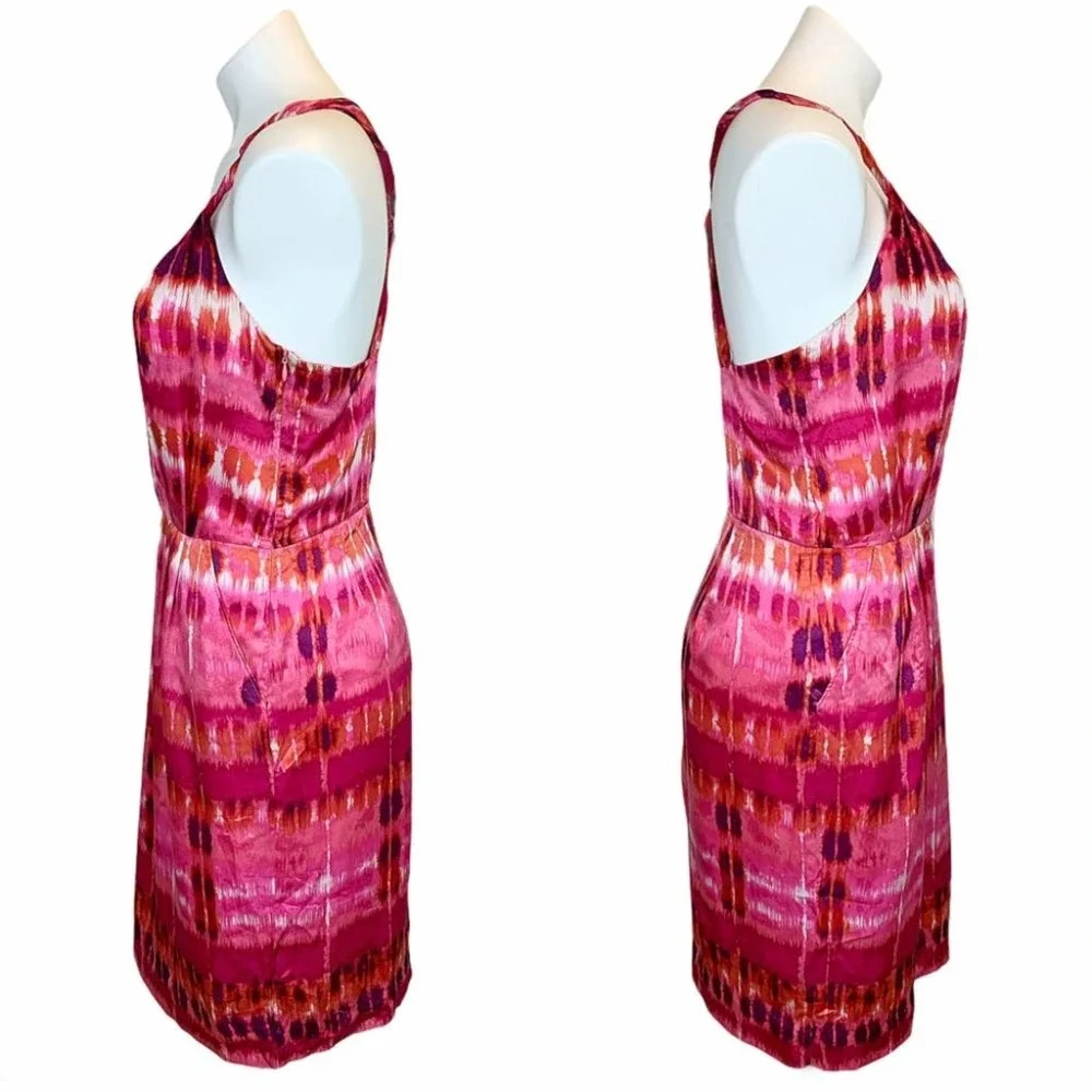 Banana Republic Ikat Silk Twist-Strap Sheath Dress - Picture 6 of 8